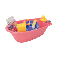Badewannenset mit Zubehör pink 7-tlg.