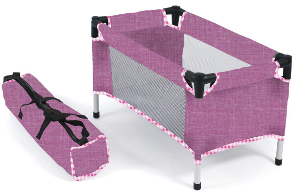 Puppen - Reisebett Fuchsia