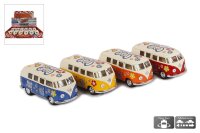 VW Classical Bus Flowerpower 4-fach sortiert 1:32