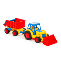 Basics Traktor mit Schaufel mit Hänger