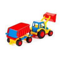 Basics Traktor mit Schaufel mit Hänger