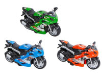 Motorrad mit Rückzug + Licht & Sound 14,5 cm