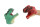 Handpuppe Dino 14 cm, 2-fach sortiert