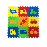 Puzzlematten Vehicles 7mm 9-tlg. 33x33 cm