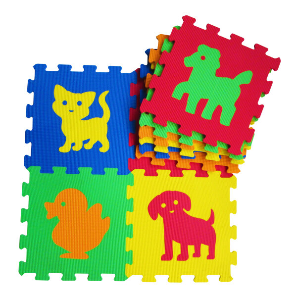 Puzzlematten Animals 7mm 9-tlg. 33x33 cm