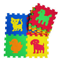 Puzzlematten Animals 7mm 9-tlg. 33x33 cm