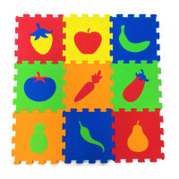 Puzzlematten Fruits 7mm 9-tlg. 33x33 cm