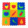 Puzzlematten Fruits 7mm 9-tlg. 33x33 cm