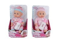 Family Baby mit Sound und Flasche 30 cm 2-fach sortiert