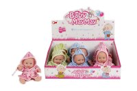 Babypuppe mit Badeanzug 20 cm 3-fach sortiert