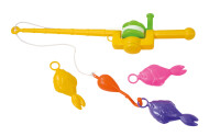 Angelset mit Fischen 50 cm 3-fach sortiert