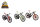 Mountainbike 17,6 cm 3-fach sortiert