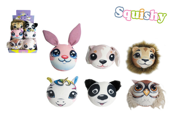 Squishy Animals 6-fach sortiert 14 cm