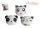Squishy animal cushion 3 assorted 23 cm
